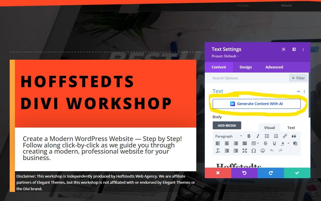 Divi AI screenshot 1